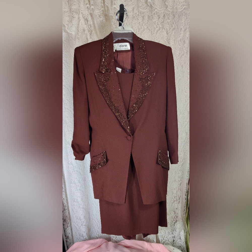 Dior by Della Rougogali Jacket Dress Bling NWOT Size 12